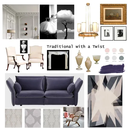 Traditional with a Twist Moodboard Interior Design Mood Board by d+d on Style Sourcebook