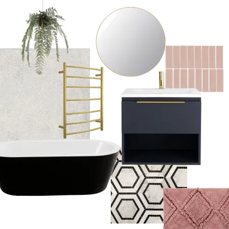 blushed bathroom Interior Design Mood Board by Just GorJess Interiors on Style Sourcebook
