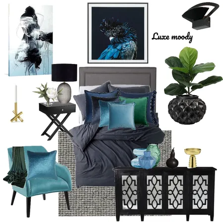 Luxe moody Interior Design Mood Board by stylefusion on Style Sourcebook