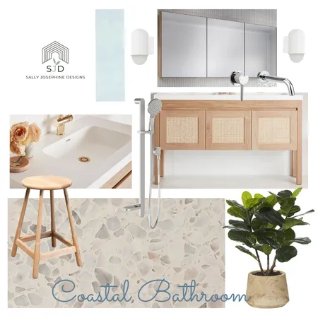 Coastal Bathroom Interior Design Mood Board by Sally Josephine Designs on Style Sourcebook