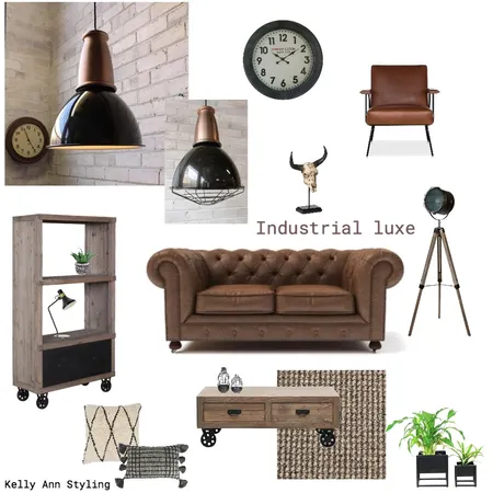 Industrial luxe Interior Design Mood Board by Kelly on Style Sourcebook