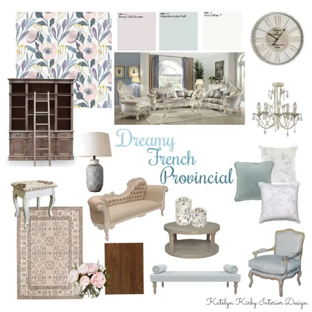 Dreamy French Provincial Interior Design Mood Board by Katelyn Kirby Interior Design on Style Sourcebook