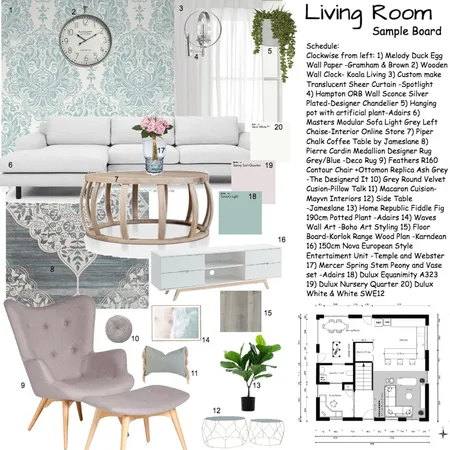 Living Room Interior Design Mood Board by CocoLeong on Style Sourcebook