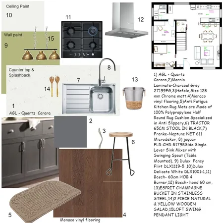 Sample board 2nd - kitchen Interior Design Mood Board by AM on Style Sourcebook