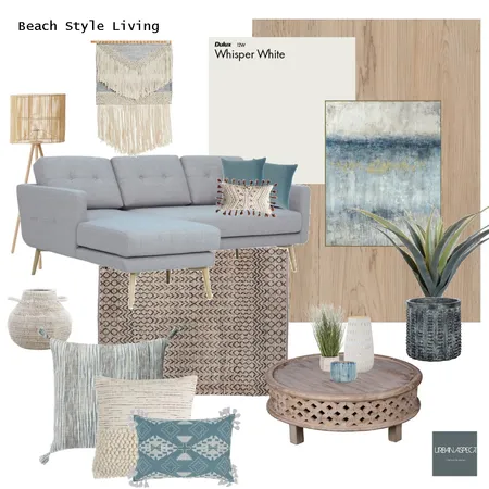 Beach Style Living Interior Design Mood Board by Urban Aspect Interiors & design on Style Sourcebook