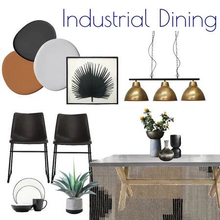 Industrial Dining Interior Design Mood Board by Kohesive on Style Sourcebook