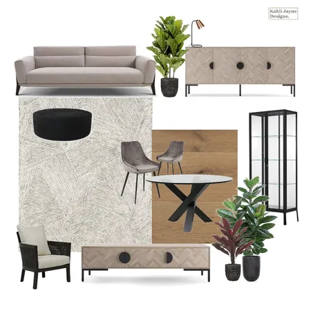 Bardon Living Area Interior Design Mood Board by Kahli Jayne Designs on Style Sourcebook