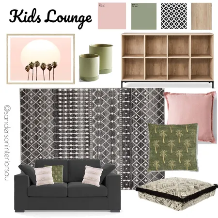 Kerryann Kids Living Interior Design Mood Board by Sanderson Interiors AU on Style Sourcebook