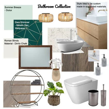 Module 9 Bathroom collection Interior Design Mood Board by NV Creative Spaces on Style Sourcebook