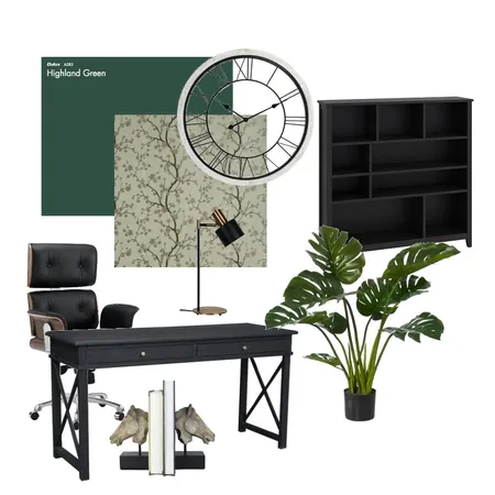 Green Study Room Interior Design Mood Board by yzha332 on Style Sourcebook