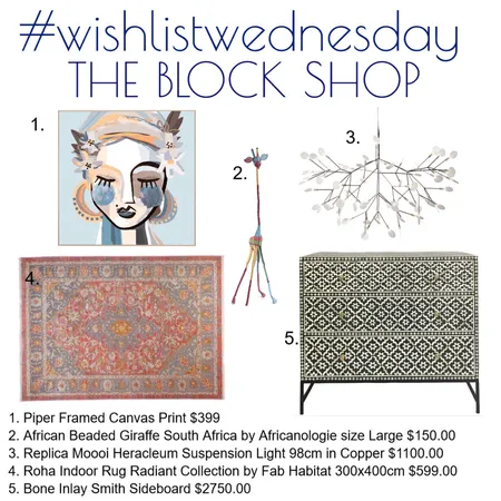 Wishlist Wednesday The Block Shop Interior Design Mood Board by Kohesive on Style Sourcebook