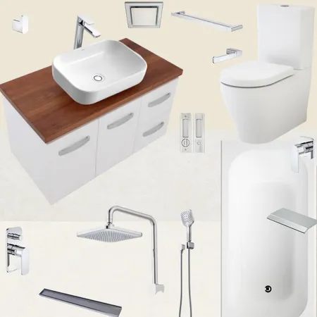 ### FINAL - R & I Leslie Bathroom/Toilet ### Interior Design Mood Board by Julia Will Design on Style Sourcebook