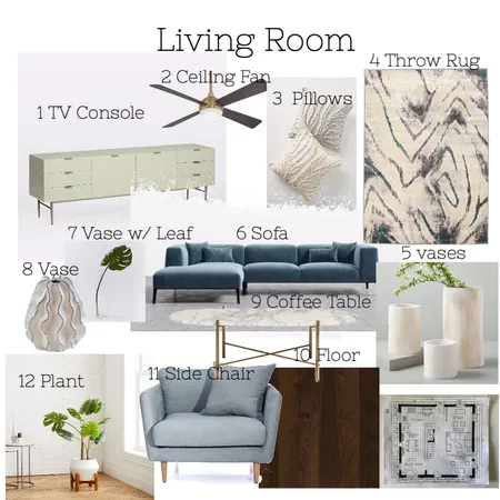 Living Room Interior Design Mood Board by Shari Dang on Style Sourcebook