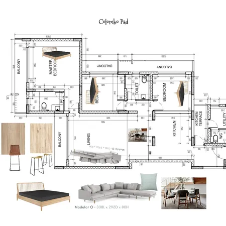 Colombo Pad Interior Design Mood Board by TweenTribe on Style Sourcebook