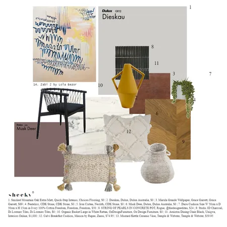 Zabi 2 - Textures Interior Design Mood Board by sheeky on Style Sourcebook