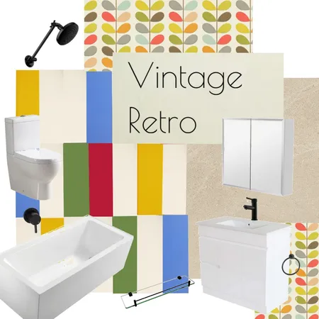 Vintage Retro Interior Design Mood Board by BloomBuildingCo on Style Sourcebook