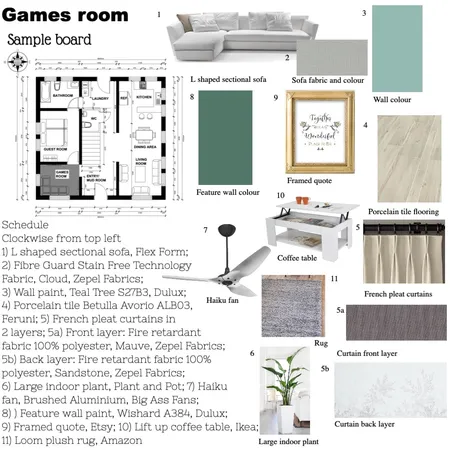 Games room Interior Design Mood Board by ellycmc7 on Style Sourcebook