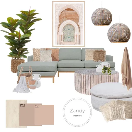 Moroccan Living Interior Design Mood Board by Zandy Interiors on Style Sourcebook