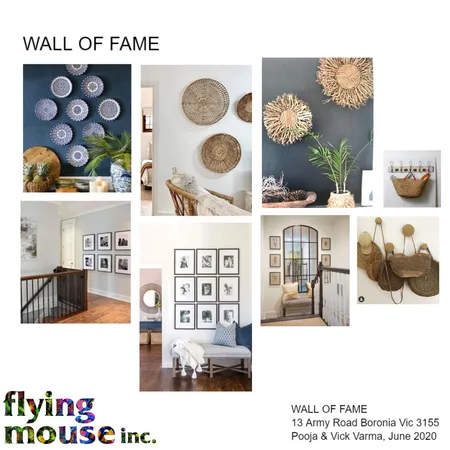 Pooja - Wall of fame Interior Design Mood Board by Flyingmouse inc on Style Sourcebook