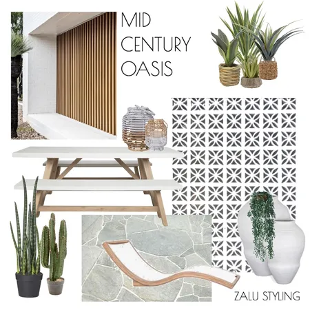 mid century oasis Interior Design Mood Board by BecStanley on Style Sourcebook