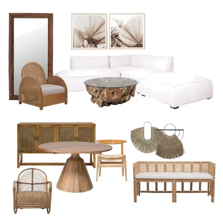 S2021 - Earthy & Organic Interior Design Mood Board by kateblume on Style Sourcebook