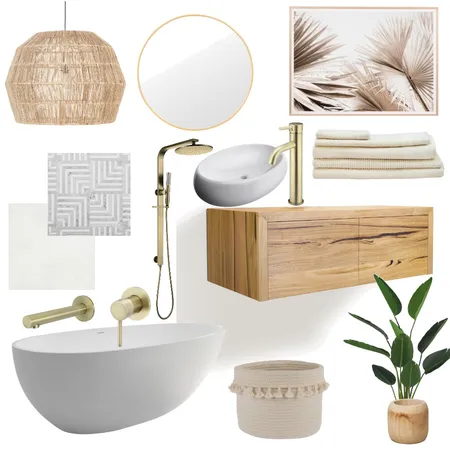 Bathroom Style Interior Design Mood Board by Lisa Olfen on Style Sourcebook