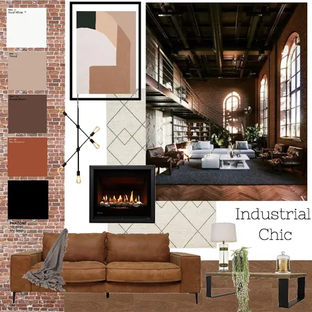 Industrial Chic Interior Design Mood Board by BrittanyBull on Style Sourcebook