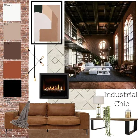 Industrial Chic Interior Design Mood Board by BrittanyBull on Style Sourcebook