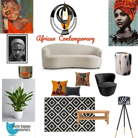 African Inspired Interior Design Mood Board by Nozie on Style Sourcebook