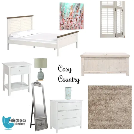 Cosy Country bedroom Interior Design Mood Board by Nozie on Style Sourcebook