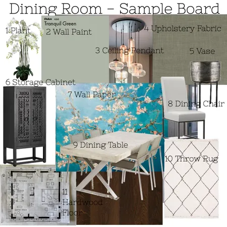Dining Room Interior Design Mood Board by Shari Dang on Style Sourcebook
