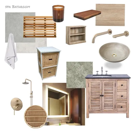 Spa Bathroom Interior Design Mood Board by kyliewoolen on Style Sourcebook