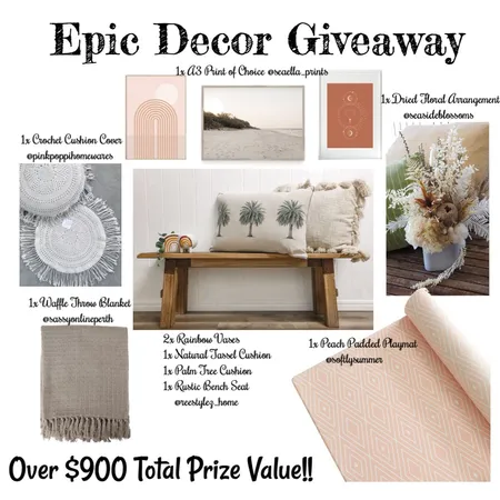 Epic Giveaway3 Interior Design Mood Board by Evaree Home on Style Sourcebook