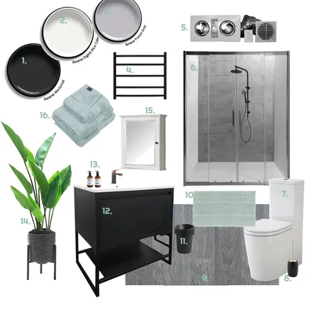 Assignment 9 Bathroom Interior Design Mood Board by Amy Turuta on Style Sourcebook