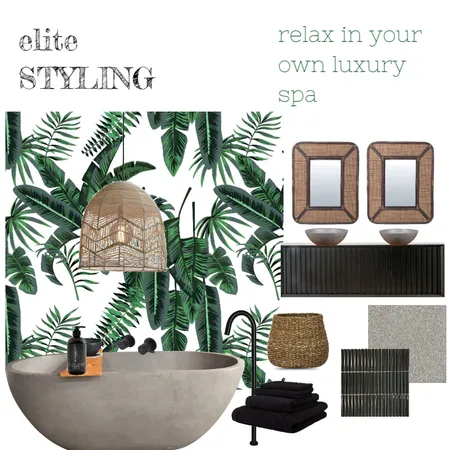 Luxury Spa Bathroom Interior Design Mood Board by Elite Styling on Style Sourcebook