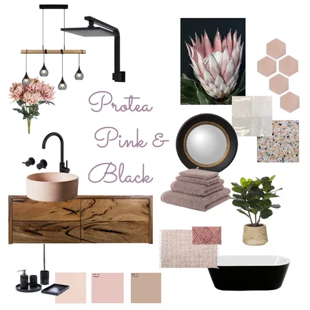 Protea Pink Interior Design Mood Board by TSwanson on Style Sourcebook