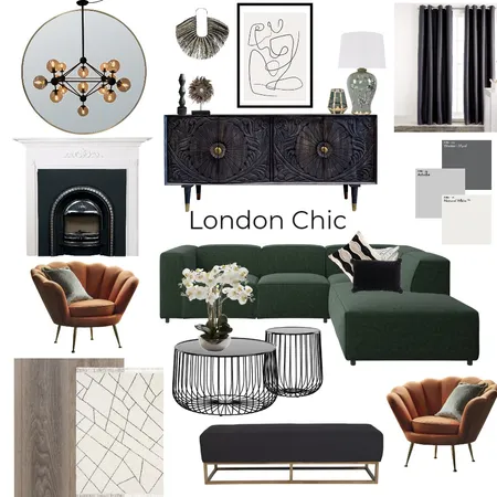London Chic Interior Design Mood Board by Claudia Lovelady Interiors on Style Sourcebook
