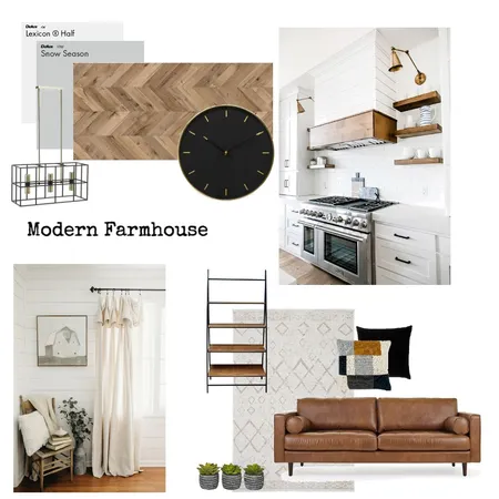 Modern Farmhouse Interior Design Mood Board by hannahhbr on Style Sourcebook
