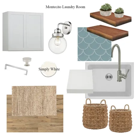 Montecito Laundry Room Interior Design Mood Board by ChristaGuarino on Style Sourcebook