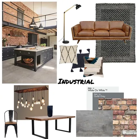 Industrial Mood Board Interior Design Mood Board by hannahhbr on Style Sourcebook