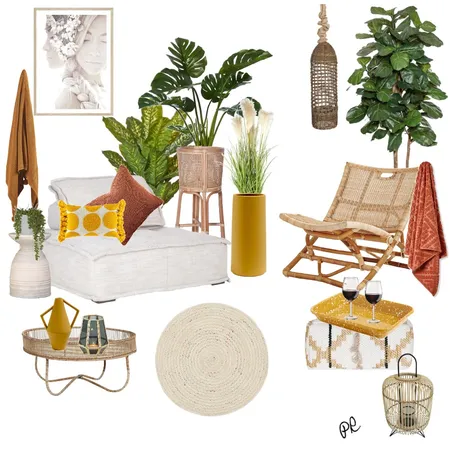 Mustard Balcony Interior Design Mood Board by Polina on Style Sourcebook