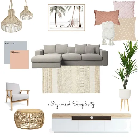 Boho living room Interior Design Mood Board by Organised Simplicity on Style Sourcebook