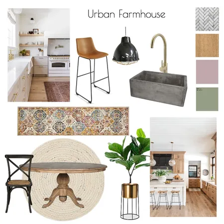 Urban Farmhouse Interior Design Mood Board by alanaleone on Style Sourcebook