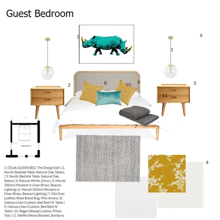 Guest bed tag Interior Design Mood Board by dsuzanne on Style Sourcebook