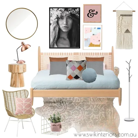Teenage Bedroom Interior Design Mood Board by Libby Edwards Interiors on Style Sourcebook