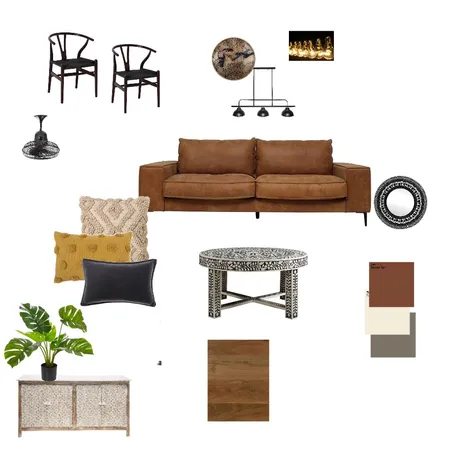 Indusrial living room by tintin Interior Design Mood Board by tintin on Style Sourcebook