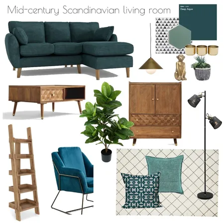 Mid-century Scandinavian apartment Interior Design Mood Board by Eleni on Style Sourcebook
