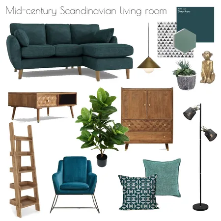 Mid-century Scandinavian apartment Interior Design Mood Board by Eleni on Style Sourcebook