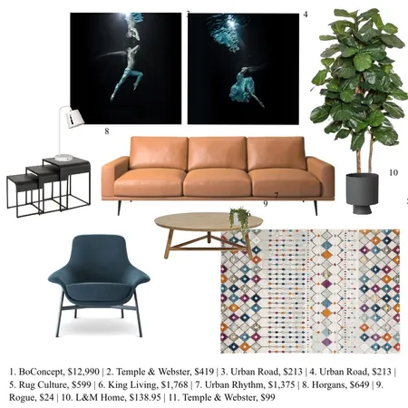Contemporary Living Interior Design Mood Board by Melissa Redwood Interior Design on Style Sourcebook