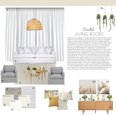 Living Room - Assignment 9 Interior Design Mood Board by Nanahara on Style Sourcebook